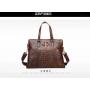 OEM 2024 fashion Men's business briefcase genuine leather men's shoulder bag wholesale handbags factory
