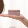 Custom Logo Jewelry Box Mini Ring Box Earrings Storage Popular High-end Velvet Small Travel Jewelry Box