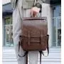 ZWY234 Men Simple Waterproof PU Shoulder Bag Wholesale Waterproof Laptop Backpack Daily Business Work Travel Student Schoolbag