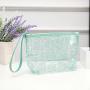 Waterproof Transparent PVC Makeup Bag Travel Clear PVC Wash Toiletry Cosmetic Bag With Custom Logo