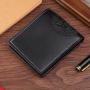 Men Horizontal Wallet Money Clip Card Holder Multifunctional Soft Leather Wallet Multi Card Position Large Capacity Men's Wallet