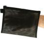 Factory Wholesale Black Mesh Toiletry Bag Customized Logo Pouches For Cosmetics Women Men Makeup Bag