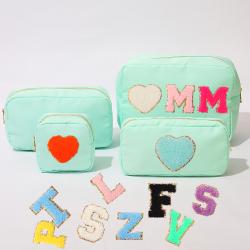 Wholesale Customized Good Quality  Zipper Pouch Bag Waterproof Fabric Women Nylon Bag Custom Packaging Cosmetic Case Bag