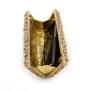 New hollow metal crystal flower evening bag handmade diamond inlaid handbag luxury women shoulder bags ladies clutch bag