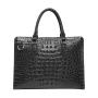 2024 Custom Crocodile Genuine Leather Laptop Hand Bag For Office Briefcase Men