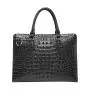 2024 Custom Crocodile Genuine Leather Laptop Hand Bag For Office Briefcase Men