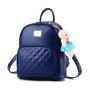 New Stylish Women's Leather Backpack Cute Mini Design Fashionable PU Lining Zipper Button Closures Two Handles College Travel
