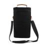 Insulated Two Bottle Wine Cooler Bag With Handle Portable Shoulder Bag Custom Logo