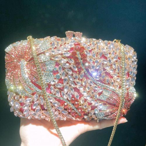 2024 new Handbag Crystal Bags Evening Dinner Shoulder Bag Flower Clutch Purse Party Bag
