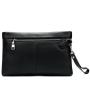 New Fashion Luxury High Quality Soft Nappa Leather Men Clutch Bag Personalized Custom Business Envelop Bag With Wrist Strap