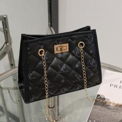 Brand New fashion printing chain bag 2024 small square bag pu leather women's shoulder bags wholesale factory bolsas para mujer