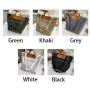 ZF013 Customized New Canvas Zipper Handbag Casual Fashion Shoulder Crossbody Bag Women PU Retro Travel Shopping Tote Bag