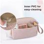 Customized Elegant Roomy Cosmetic Pouch for Purse Travel Makeup Bag Zipper Pouch Toiletry Cosmetic Bags