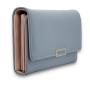 Cheap Fashion Korean Style Tri-fold Long PU women's small  Leather Coins Holder Wallet