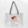 Custom Printed Fashion Clear Shopping Bag Summer Beach Storage Bag For Travel Transparent PVC Tote Bag