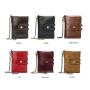 CST-002 Hot Selling Fashion Real Genuine Leather Men Wallet Pocket Card Purse Men Cool Wallet Chain Buckle Type RFID Anti-theft