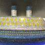 High Quality Handmade Boat Shape blue Crystal Evening Bag Made In China 2024