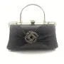Wedding Fashion rhinestone evening purse luxury new design satin fabric crystal clutch bag elegant banquet clutches