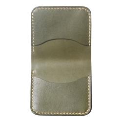 Custom bifold card holder vegetable tan leather Rfid Blocking Wallet Bifold card holder