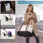 LOVEVOOK High quality 2pcs/set Travel Duffel Bag for Women Waterproof Large stylish weekender duffle Bag with Toiletry Pouch