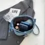 ZR788 Women's Bags Fashion PU Girl Retro Small Square Bag Simple Button Shoulder Lady Crossbody Phone Bucket Bag Female Party