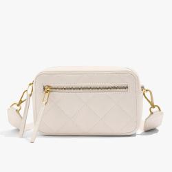 Wholesale Customized PU Lingge Retro Square Shoulder Bag For Women Elegant Nylon Webbing Shoulder Strap Lady Quilt Crossbody Bag