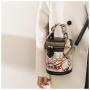 KBW149 2023 new net red bear graffiti bucket bag trendy versatile handbag high quality personality shoulder bag