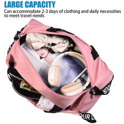 Custom Logo Duffle Bags For Women Overnight Weekender Luggage Sport Gym Duffel Traveling Bag