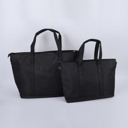 Unisex Waterproof Nylon Oversize Handbag Women Reusable Shopping Hand Bags Zipper Closure Working Travel Large Beach Tote Bag