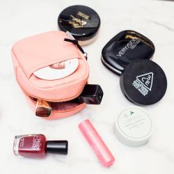 Gelory Portable Lipstick Make Up Bag Cute Mini Pouch Bag Wholesale Different Colors Zipper Toiletry Bag