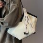 2024 New Vertical Women's Bag French Casual Tote Bags Korean Style Fashion Shoulder Bag for Women Handbags