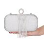 New arrival chain shoulder fashion rhinestone tassels clutch bag women hand bags purse elegant evening bag