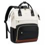 LOVEVOOK womens large capacity leather backpack laptop office bag for women waterproof custom student school travel backpack