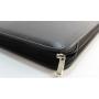 Zip folio with ring binder leather zipper planner with logo high quality zip folio
