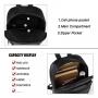 2024 new simple women's fashion bag back large capacity travel retro PU multi-pocket backpack