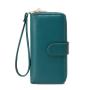 HR147 New RFID Anti-theft Brush Women's Wallet PU Soft Leather Multi Card Zipper Card Holders Multifunctional Mobile Handbag
