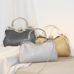 Vintage Evening Bag Women's Rhinestone Handbag Banquet Dress Hundred Rhinestone Handbag Crossbody Bag