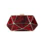 Wholesale acrylic marble evening bags geometric patterns box clutch party bag ladies purse fashion bag women handbags pochette femme