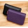 Hot Sales Women's Anti-Theft Zipper Short Wallet Solid Pattern PU and Polyester Lined Wallets Card Holders For Ladies