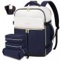LOVEVOOK 4pc/set Large capacity 40L Waterproof laptop Travel Camping Hiking Bag TSA-friendly Backpacks with 3 Packing Cubes
