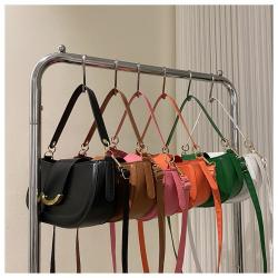 2023 New Shoulder Saddle Bags Women Handbags Ladies Candy Color Bolsas Para Mujer Fashion Hasp Leather Crossbody Bags For Women