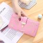 New Korean Women's Long Zipper Buckle Wallet Fashion Handbag with Hollow Leaf Design Waterproof and Open Closure Type