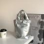 New Trendy and Fashionable Handbag High Grade Shiny Face Women's Bag, Large Capacity Soft PU Bucket Bag