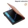 Customized Logo Magnetic Wallet Pu Leather Credit Card Holder Transparent Window Pop up Card Holder With Zipper Coin Pocket