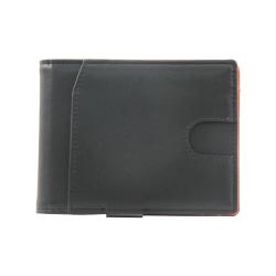 Ultra thin PU leather bifold wallet money clip rfid wallet mens slim wallet with money clip