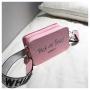 Fashion 2023 New Fashion Women's Bag Advanced Texture Solid Color Letter Small Square Bag Versatile One Shoulder Messenger Bag