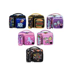 Customize Freezable lunch bag for kidsThermal Insulated Nursery School Food Carrier Square Toddler  Cooler Bag