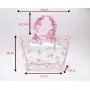 Keymay Factory Custom High Quality Women Summer Waterproof Pvc Clear Travel Bag Transparent Tote Bag Handbags Beach Bag