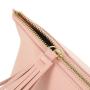 Trending PU Leather Litchi Pattern Cosmetic Bag Mighty Grocery Storage Makeup Bag Girls Cute Clutch Purses Make Up Bags Custom