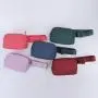 New Stock Wholesale Girls Running Sports Waist Pack Adjustable Belt Strap Zipper Waterproof Nylon Waist Bag